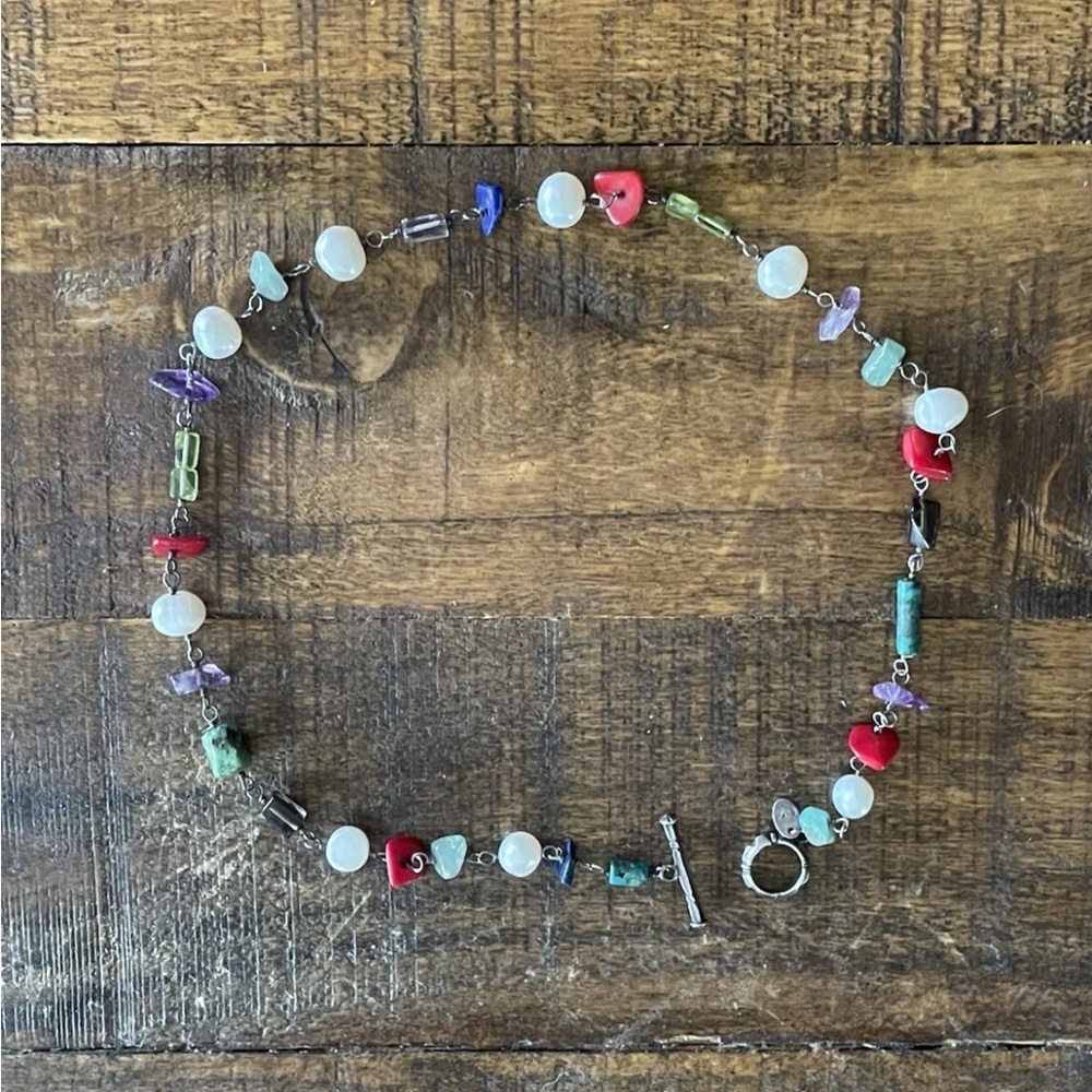 Silpada Multicolor Sterling Silver Beaded Necklace